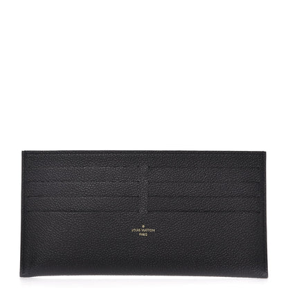 Louis Vuitton Calfskin Felicie Chain Wallet Card Holder Insert Black 1 of 6