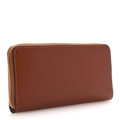 Celine Calfskin Triomphe Large Zipped Wallet Tan 3 of 10