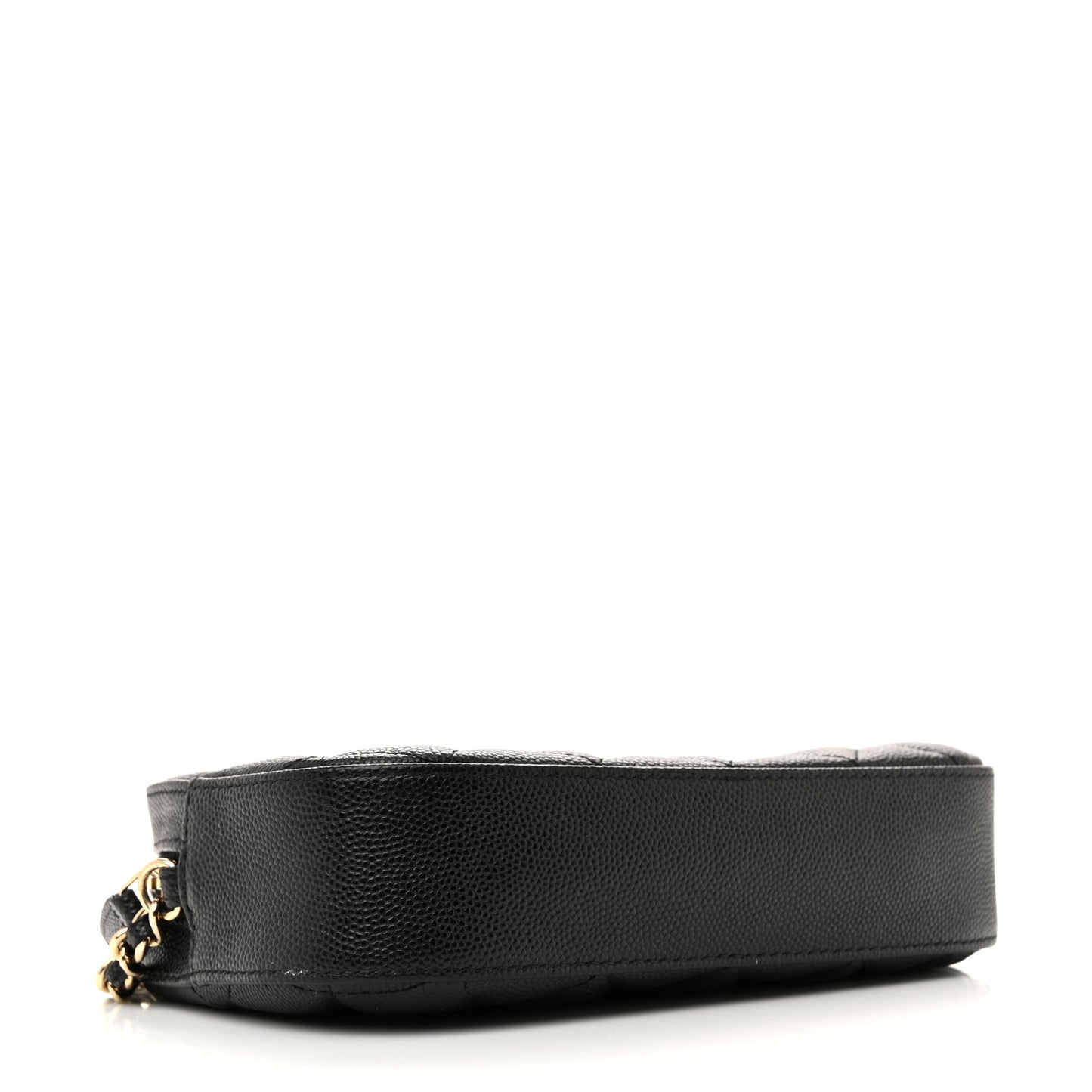 Caviar Quilted Vanity With Chain Black