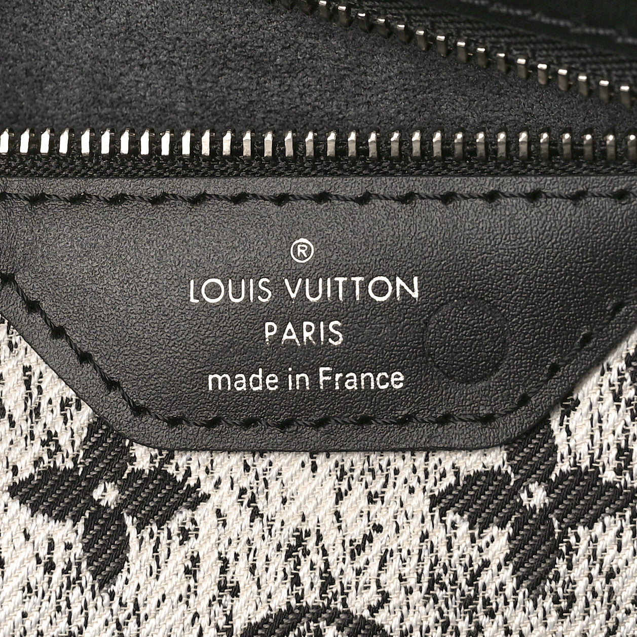 Louis Vuitton Denim Monogram Jacquard Neverfull MM Grey 6 of 8
