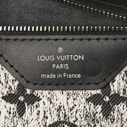 Louis Vuitton Denim Monogram Jacquard Neverfull MM Grey 6 of 8