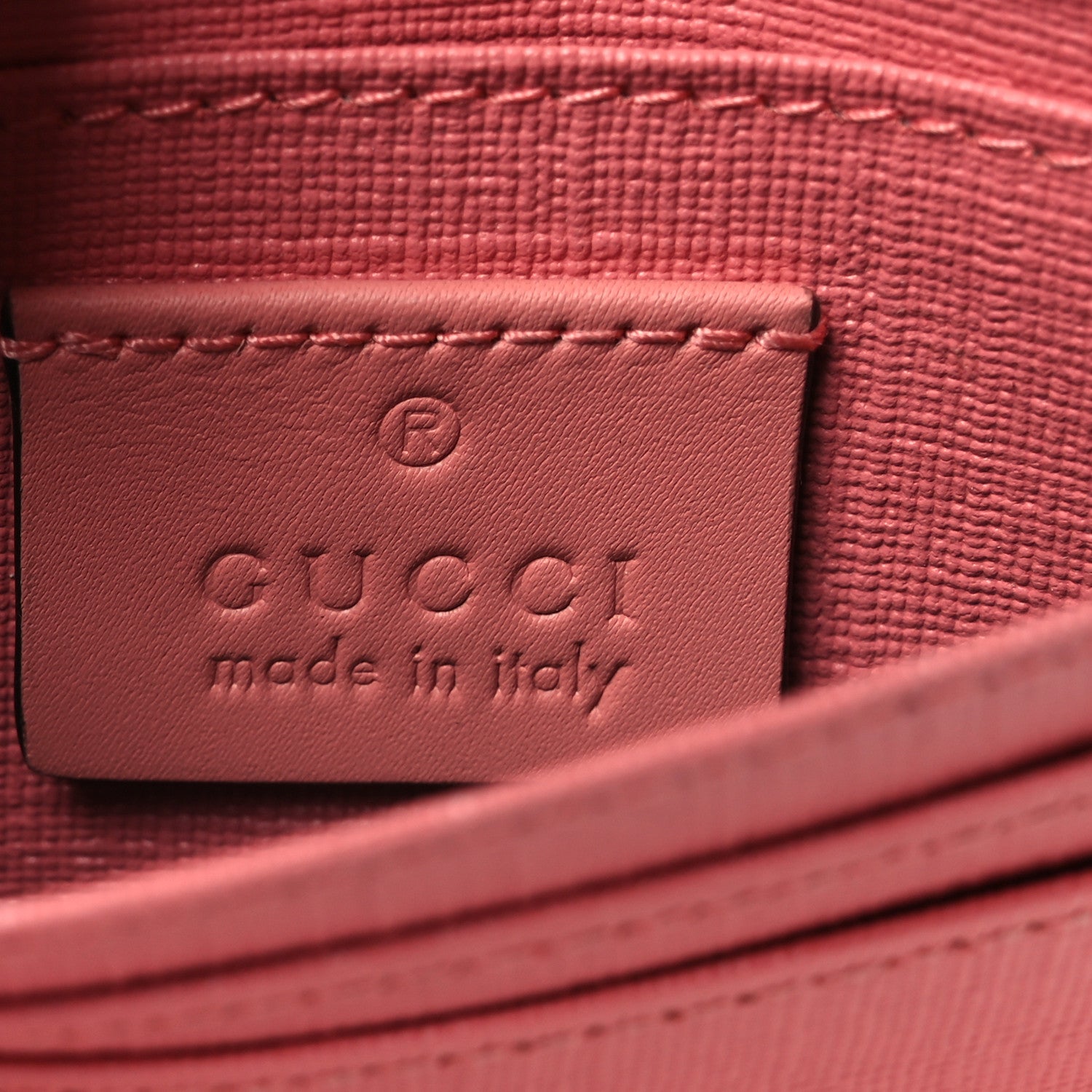 Gucci GG Supreme Monogram Face Embroidered Card Case Wallet Pink 6 of 8