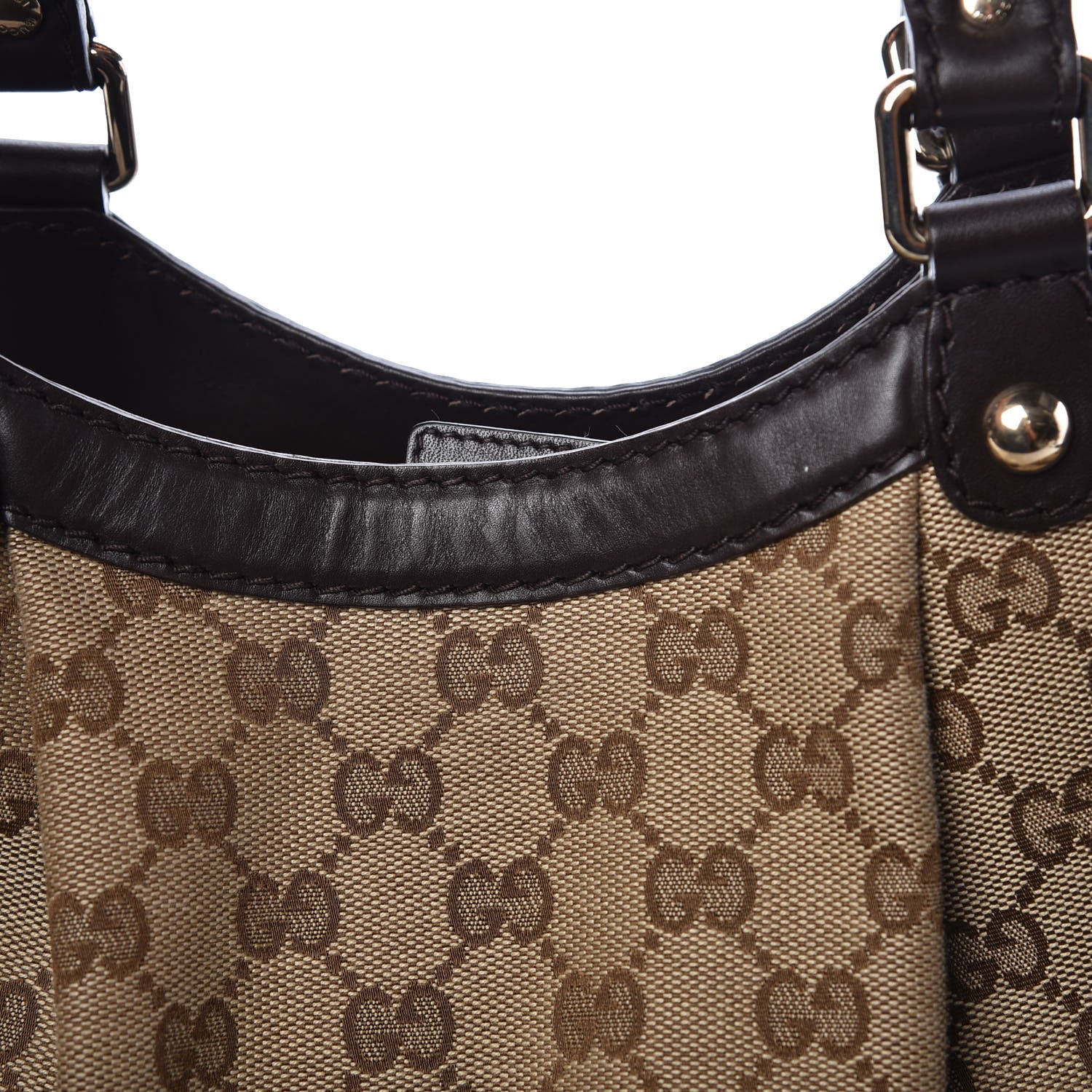 Gucci Monogram Medium Sukey Tote Dark Brown 17 of 17
