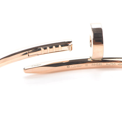 Cartier 18K Pink Gold Juste Un Clou Bracelet 18 5 of 7