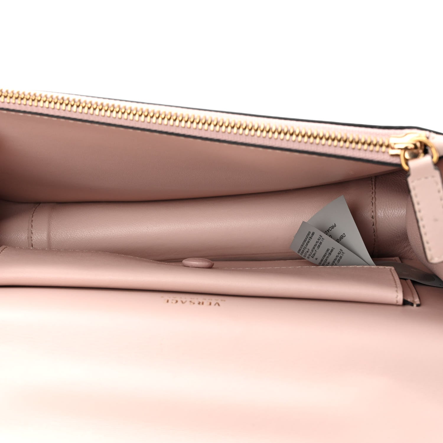 Versace Vitello Barocco Virtus Top Handle Shoulder Bag Pink 5 of 10