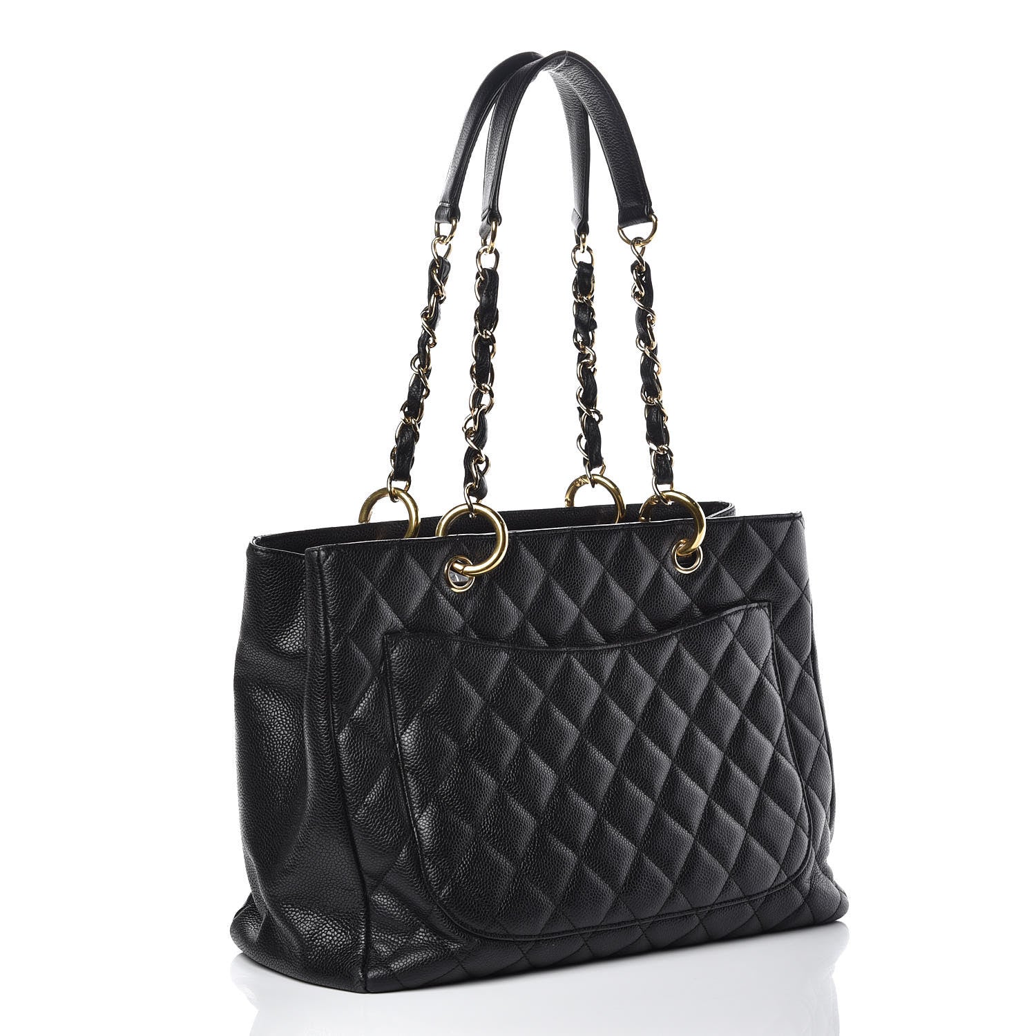 Chanel Caviar Quilted Grand Shopping Tote GST Black 3 of 16
