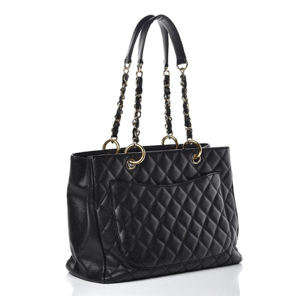 Chanel Caviar Quilted Grand Shopping Tote GST Black 3 of 16