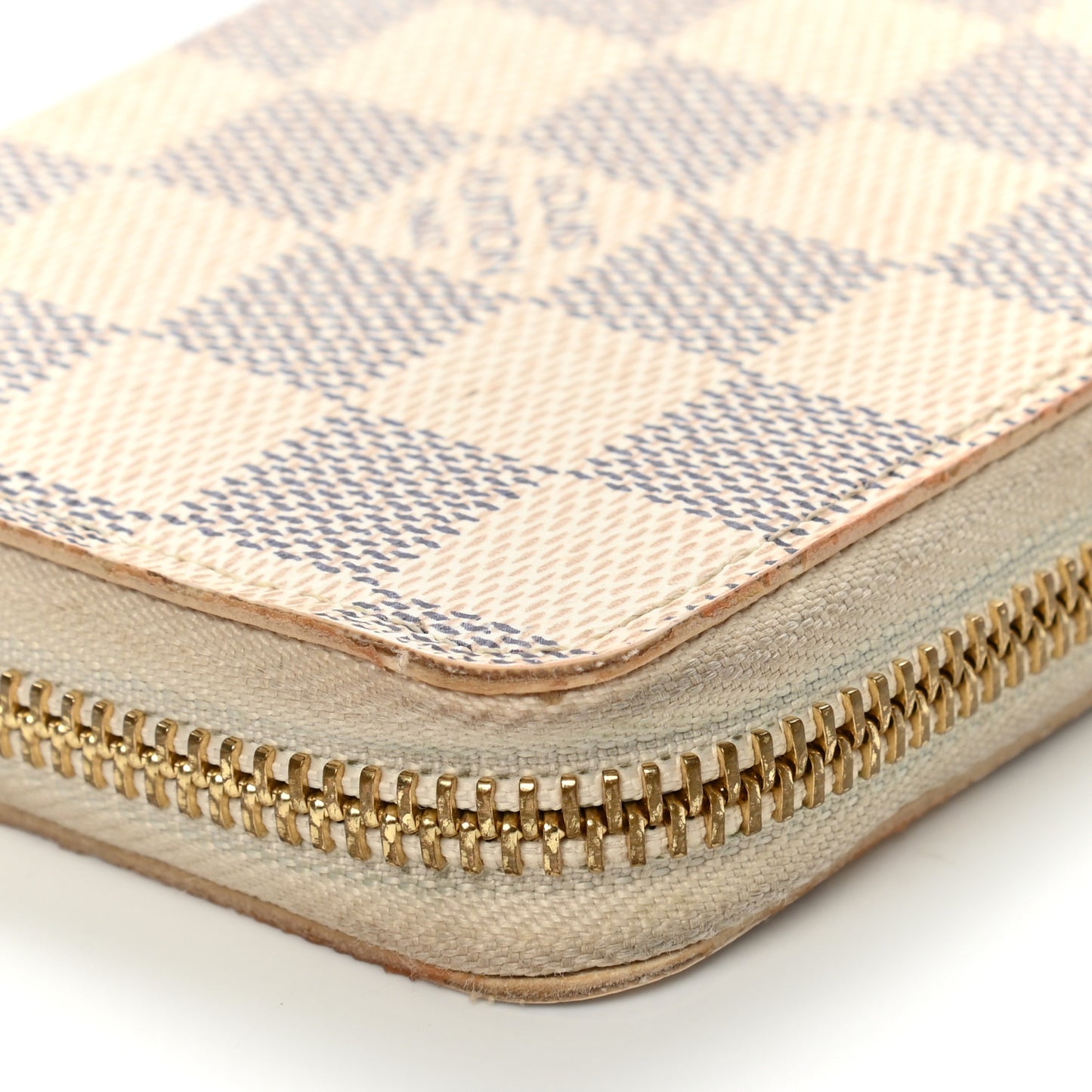 Damier Azur Clemence Wallet Rose Ballerine