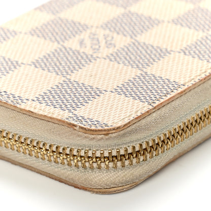 Louis Vuitton Damier Azur Clemence Wallet Rose Ballerine 12 of 14