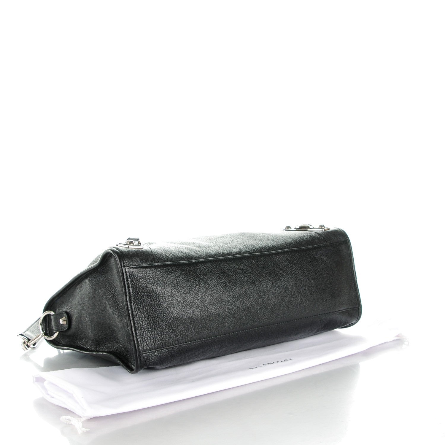 Balenciaga Chevre Silver Metallic Edge Hardware City Black 4 of 8