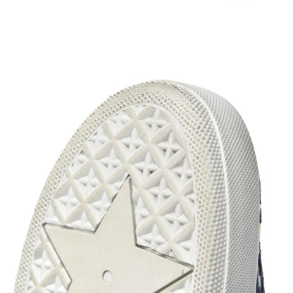 Christian Dior Canvas Oblique Embroidered Womens Solar Slip On Sneakers 37.5 Deep Blue 13 of 15