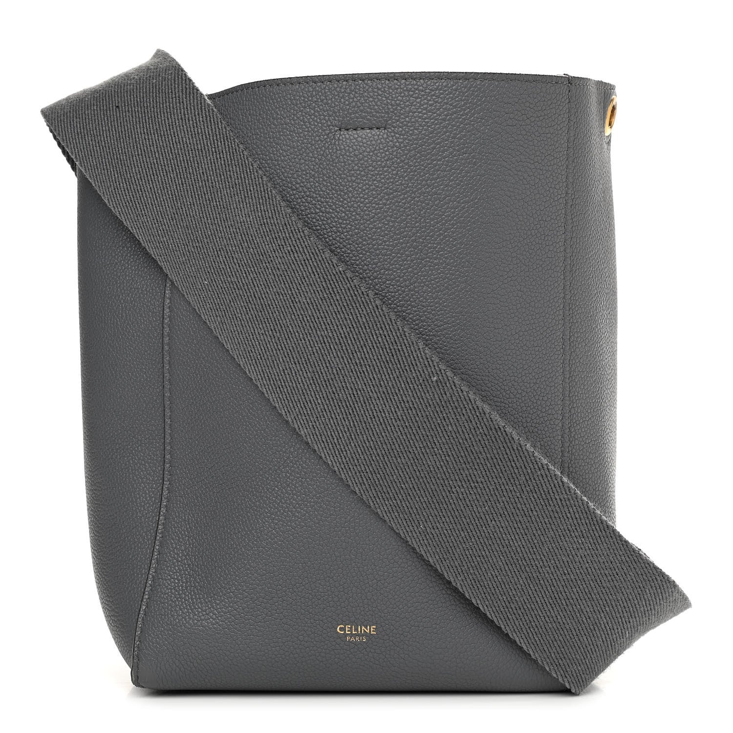 Celine Soft Grained Calfskin Small Sangle Bucket Bag Grey 1 of 11
