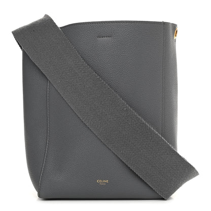 Celine Soft Grained Calfskin Small Sangle Bucket Bag Grey 1 of 11