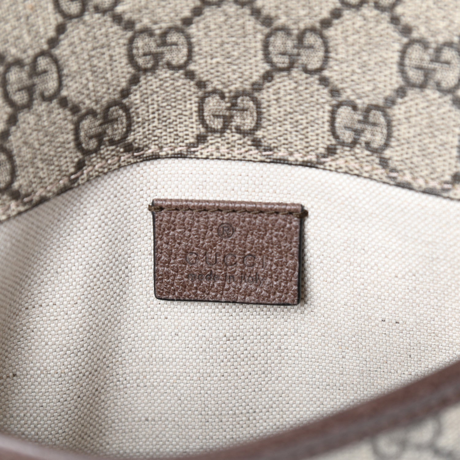 Gucci GG Supreme Monogram Neo Vintage Web Belt Bag Brown 6 of 9