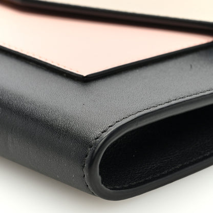 Celine Smooth Calfskin Tri-Color Clutch on a Chain Taupe 10 of 10