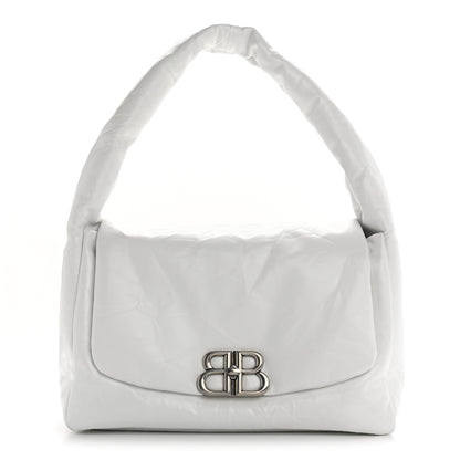 Balenciaga Calfskin Monaco Sling Shoulder Bag White 1 of 10