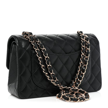 Chanel Lambskin Quilted Small Double Flap Black 3 of 10