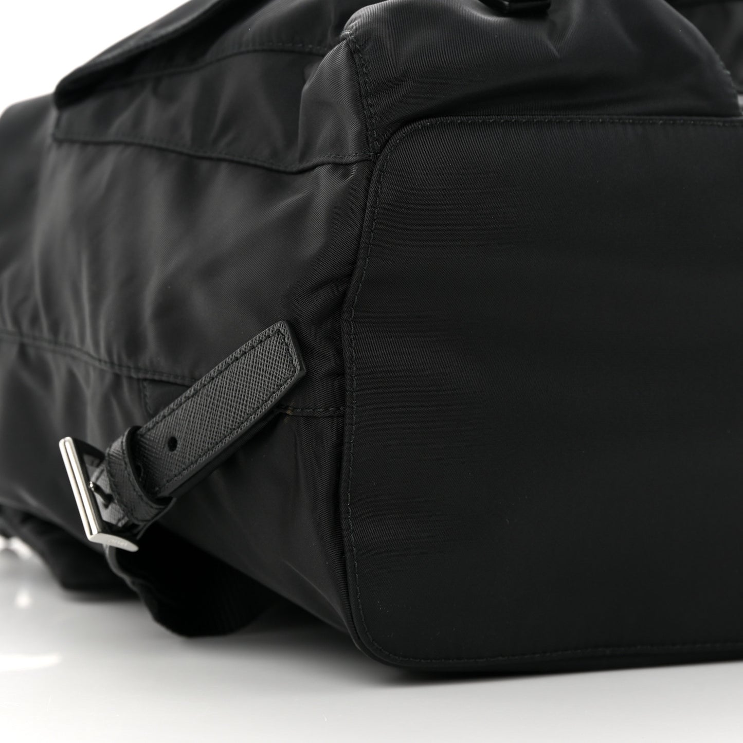 Tessuto Nylon Saffiano Medium Backpack Black