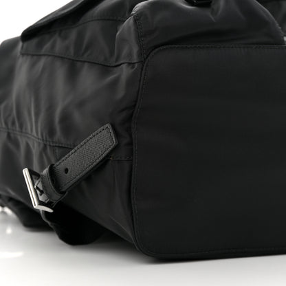 Prada Tessuto Nylon Saffiano Medium Backpack Black 10 of 12