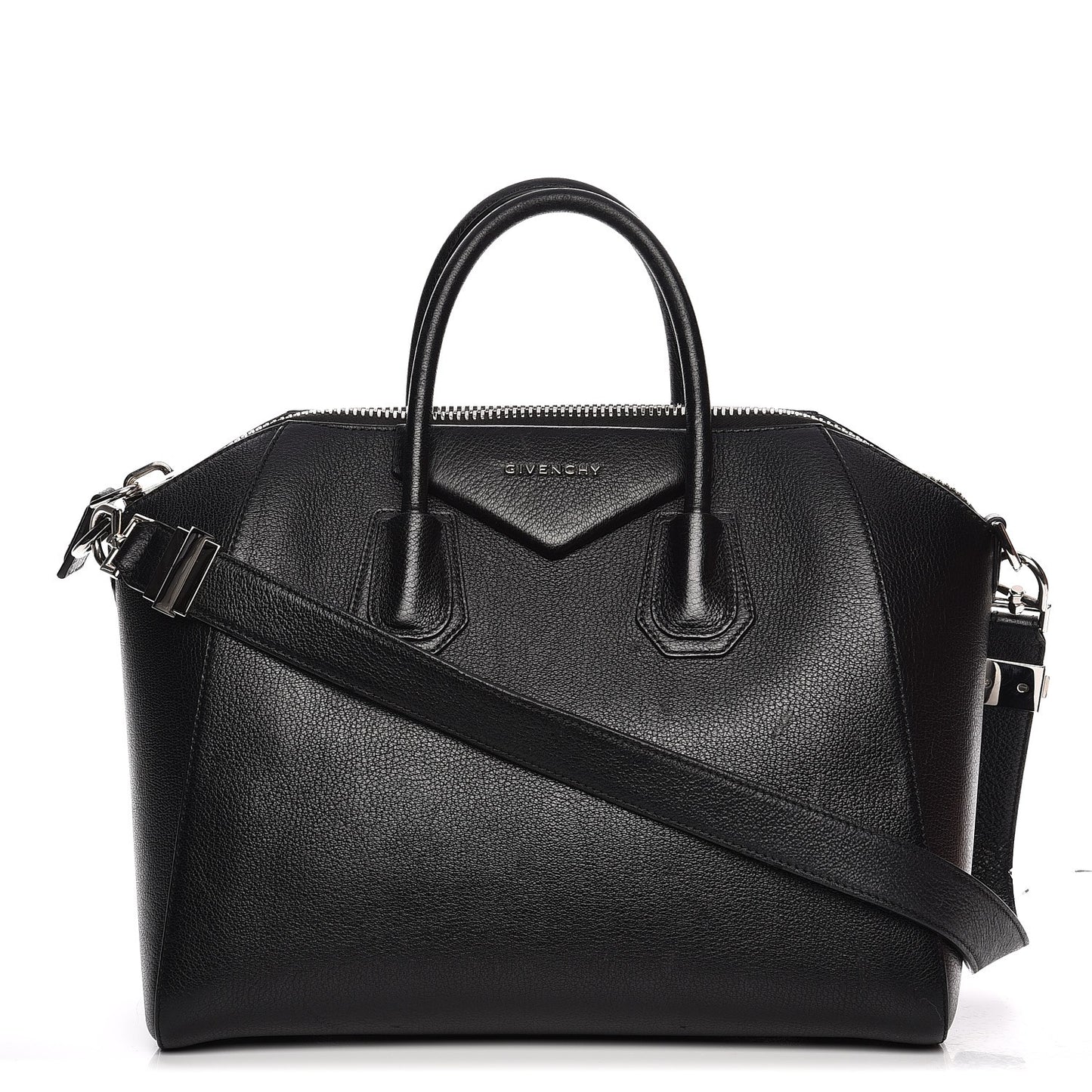 Sugar Goatskin Medium Antigona Black