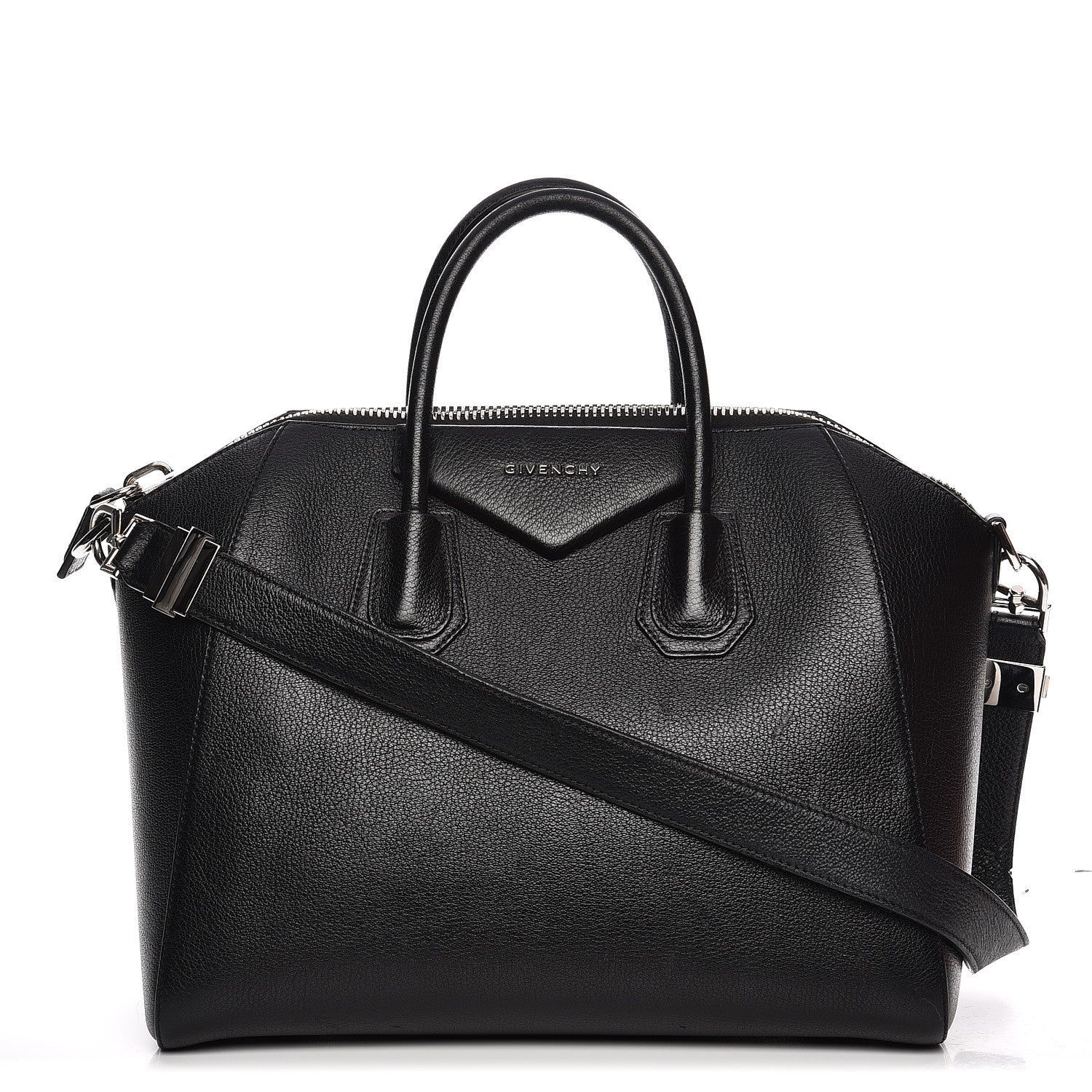 Givenchy Sugar Goatskin Medium Antigona Black 1 of 12