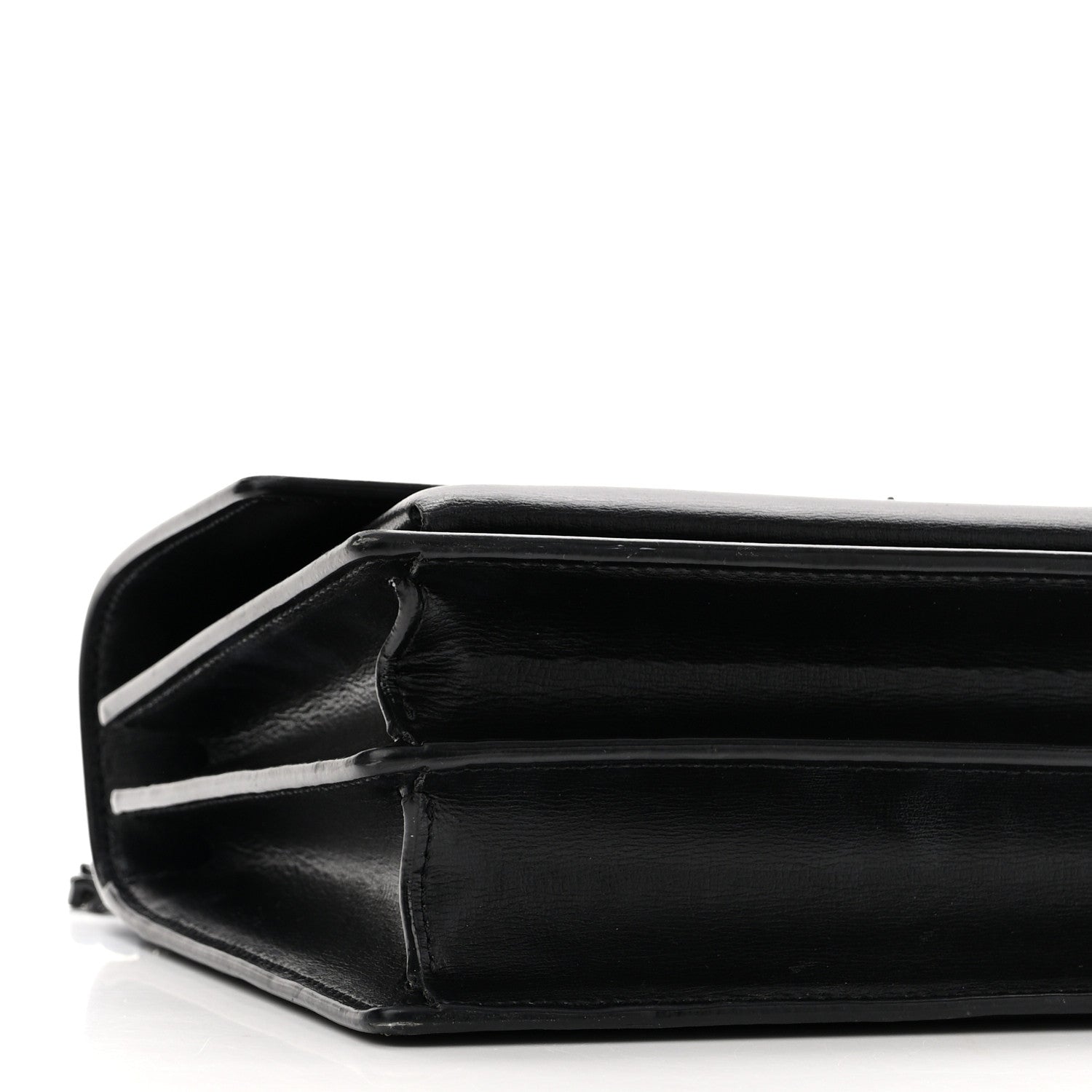 Saint Laurent Calfskin Medium Monogram Monochrome Sunset Black 8 of 9