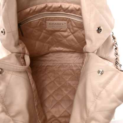 Chanel Shiny Calfskin Quilted Small Chanel 22 Ecru 6 of 11