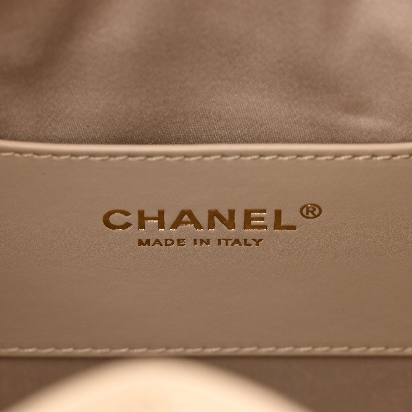 Caviar Quilted Small Chanel 25 Handbag Beige