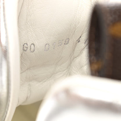 Louis Vuitton Metallic Calfskin Technical Nylon LV Archlight Sneakers 41 White Silver 8 of 10