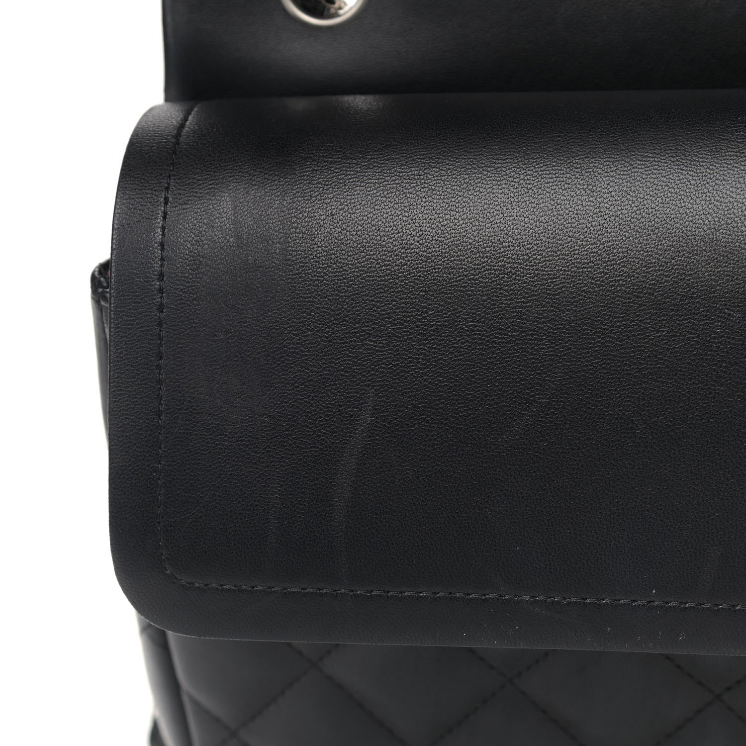 Chanel Lambskin Quilted Jumbo Double Flap Black 10 of 13