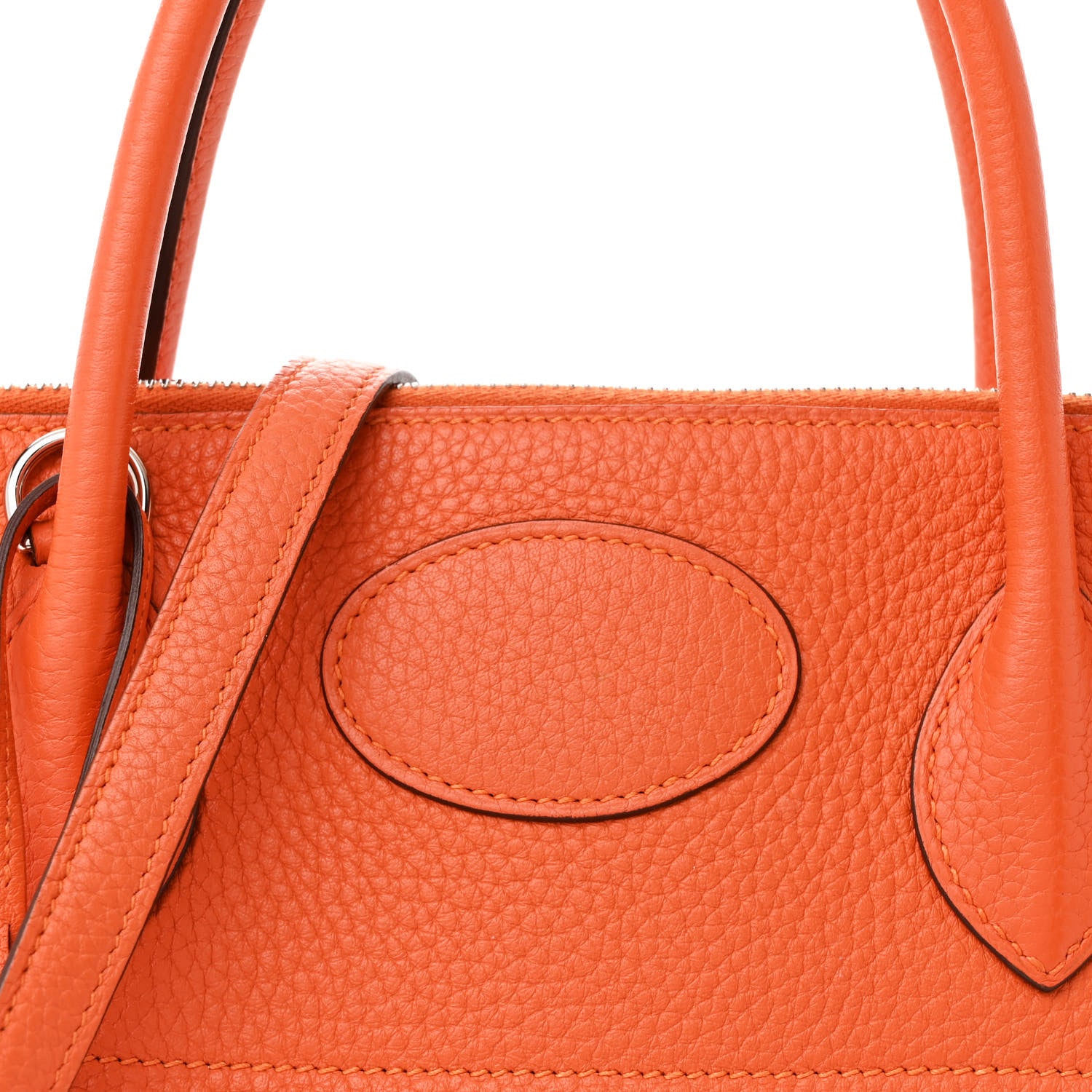 Hermes Taurillon Clemence Bolide 35 Orange Poppy 8 of 12