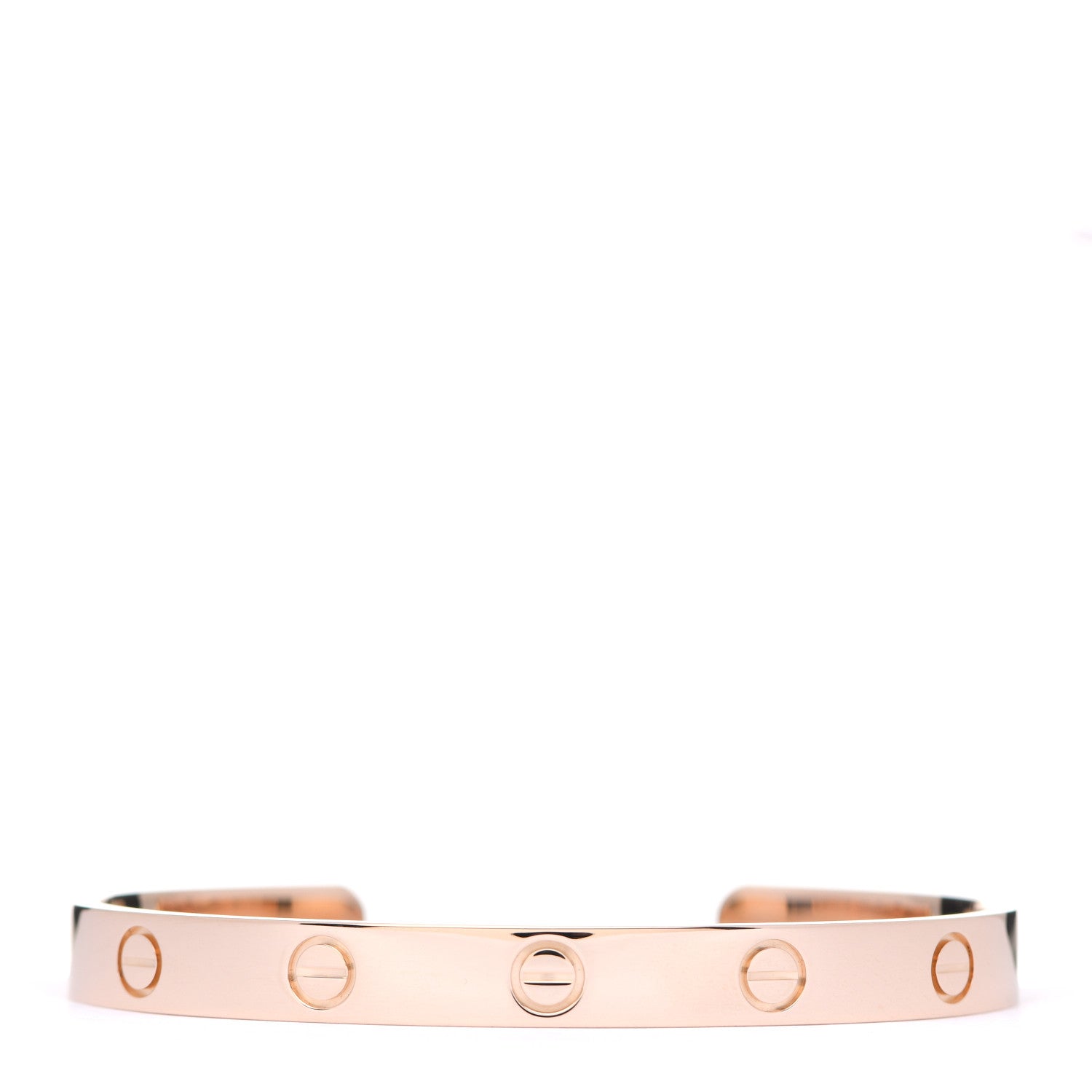 Cartier 18K Pink Gold LOVE Cuff Bracelet 17 1 of 4