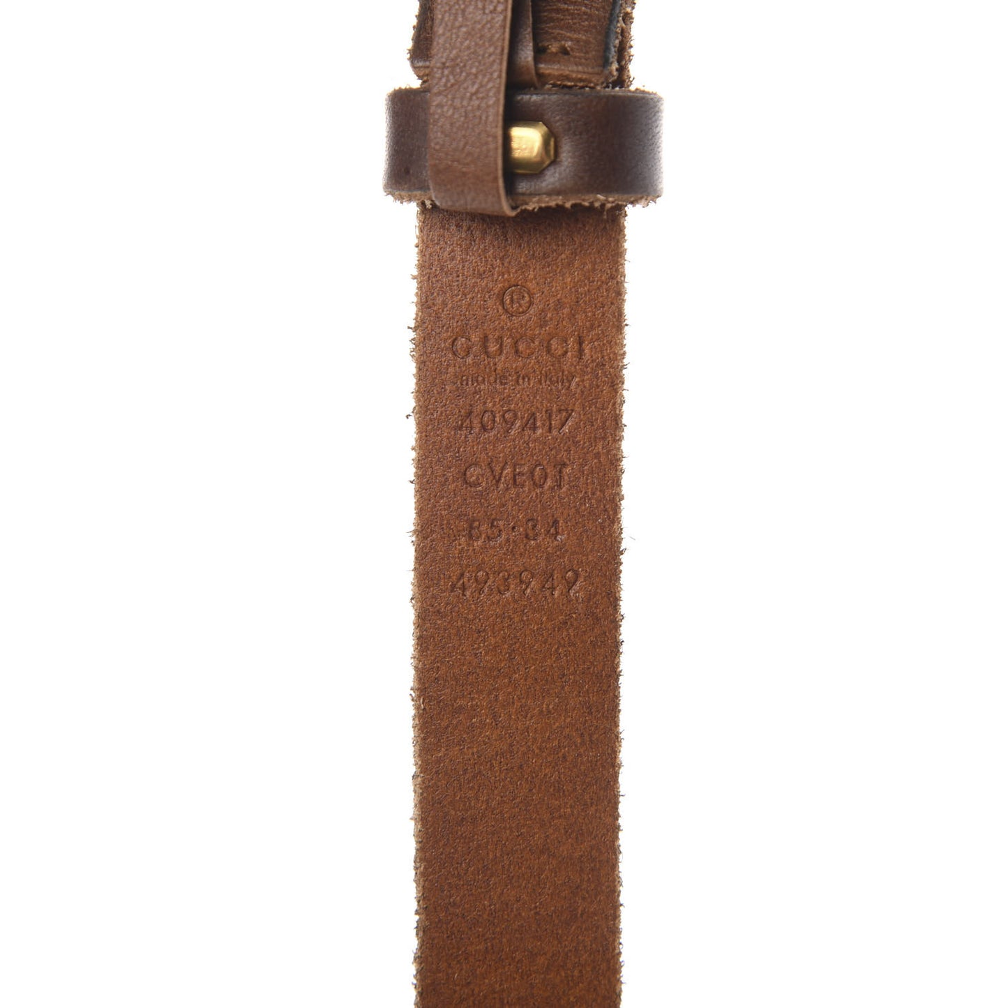 Faded Calfskin Double G 20mm Belt 85 34 Cuir