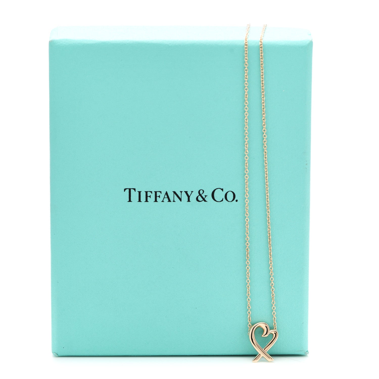 Tiffany 18K Rose Gold Mini Paloma Picasso Loving Heart Pendant Necklace 5 of 5