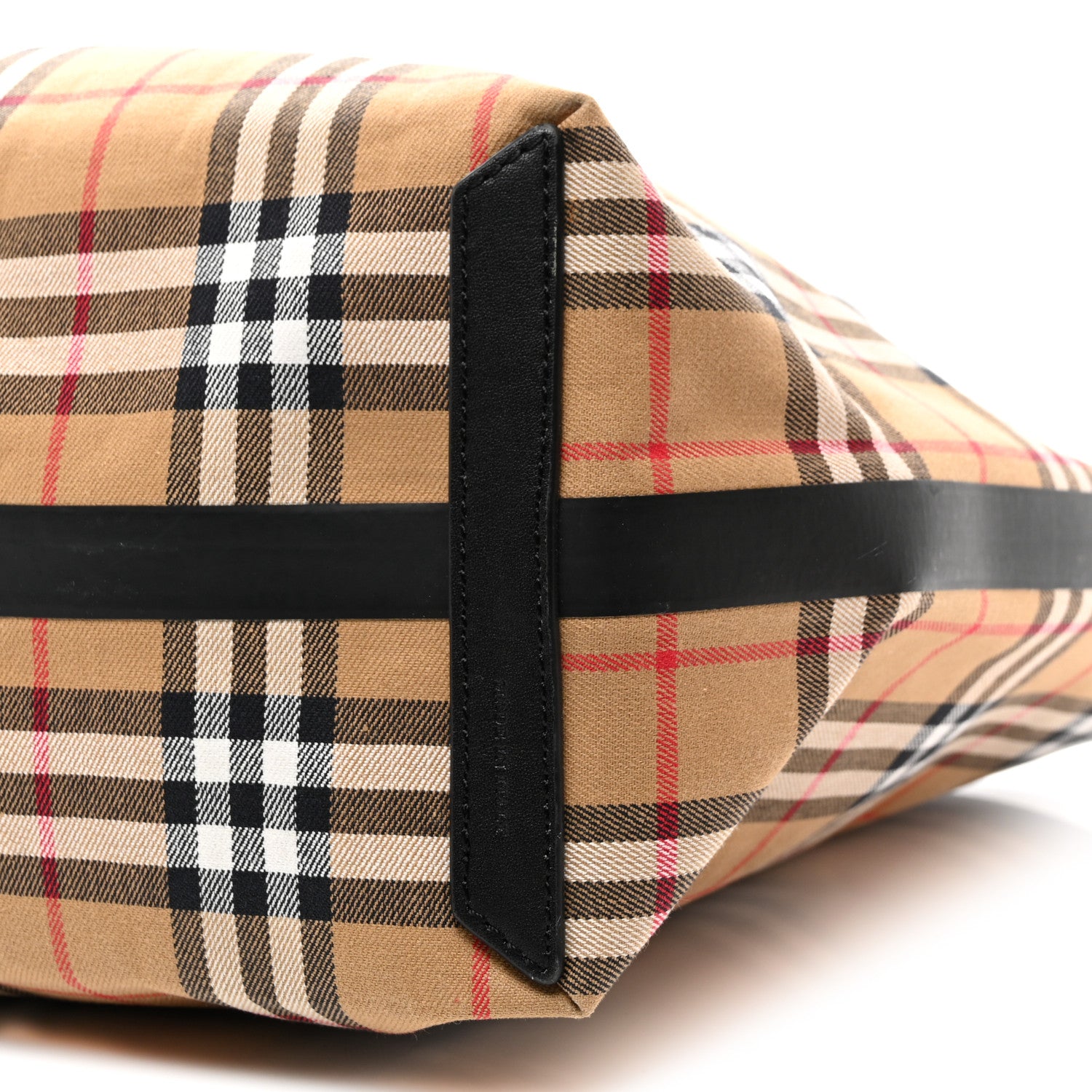 Burberry Vintage Check Medium The Giant Reversible Tote Antique Yellow Bright Red 17 of 20