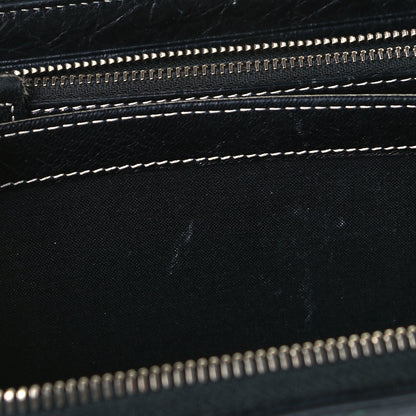 Balenciaga Agneau Arena Logo Multicolor Print Bazar Continental Zip Around Wallet Black Multicolor 8 of 10