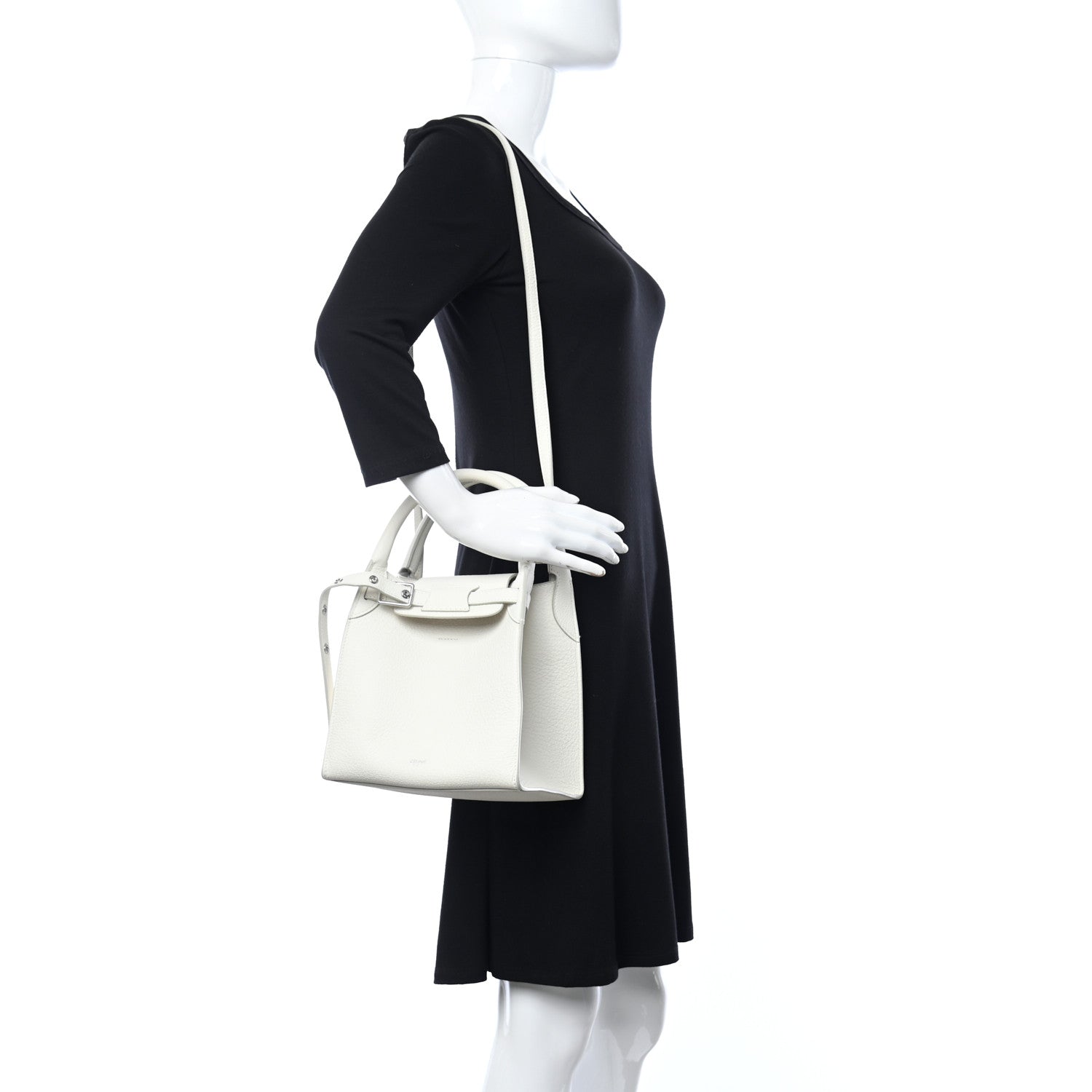 Celine Supple Grained Calfskin Nano Big Bag White 2 of 14