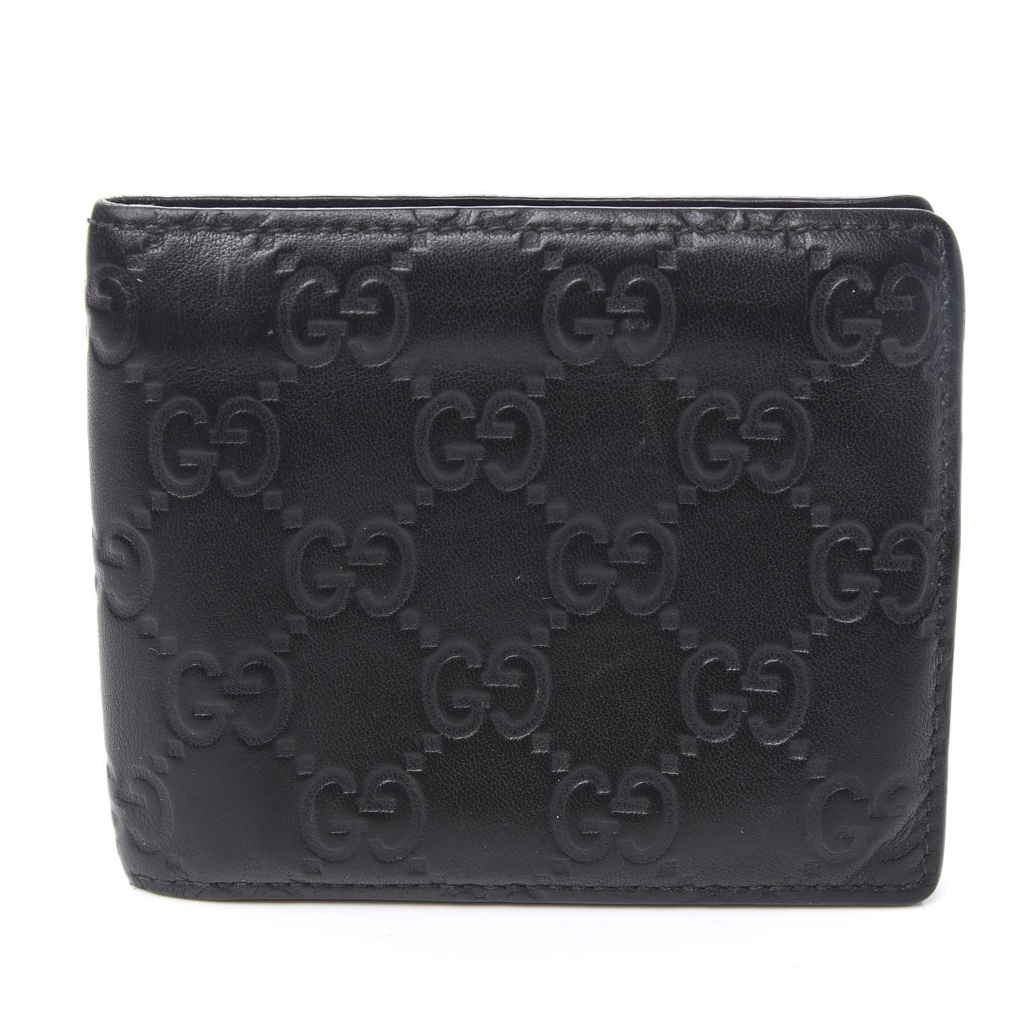 Guccissima Avel Bi-Fold Wallet Chocolate