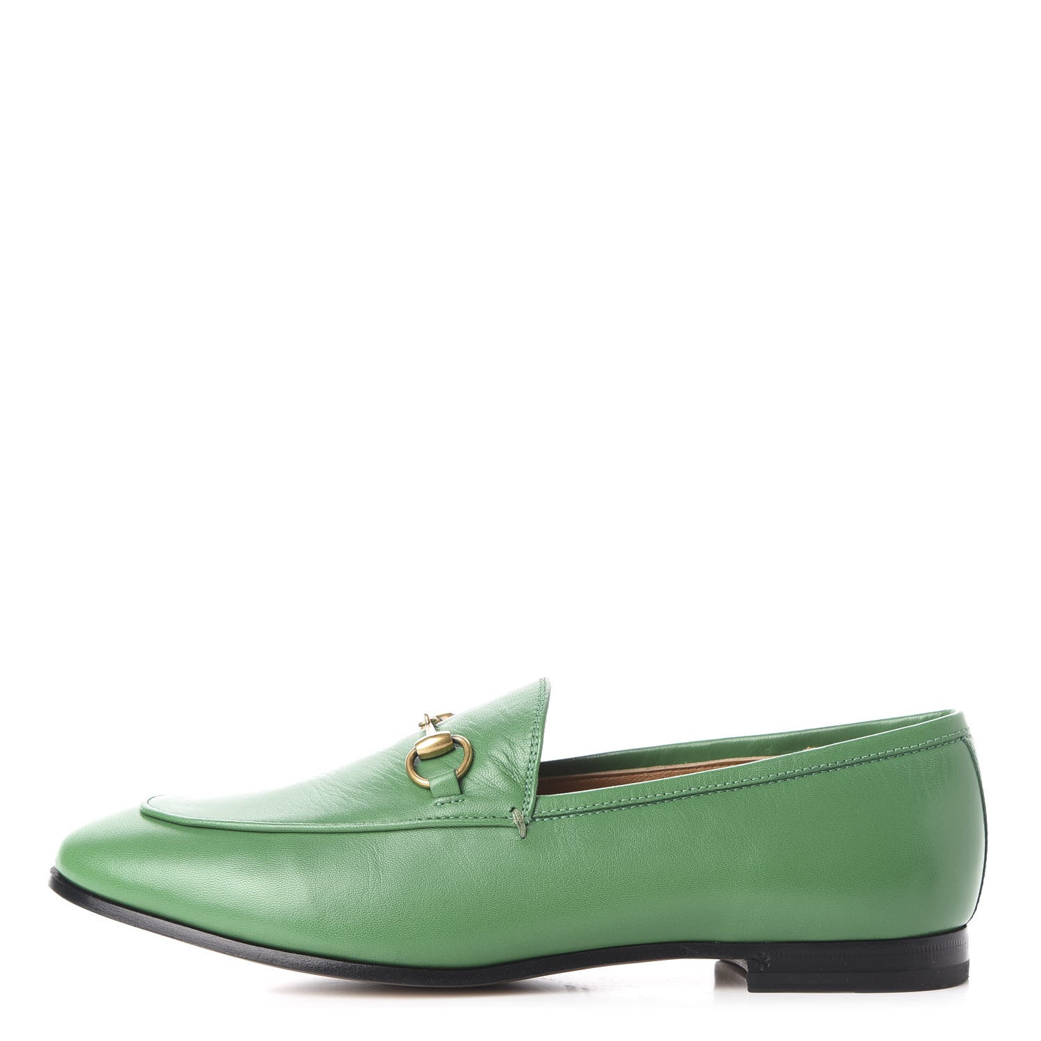 Gucci Malaga Kid Womens Jordaan Loafers 38.5 New Shamarock 1 of 11