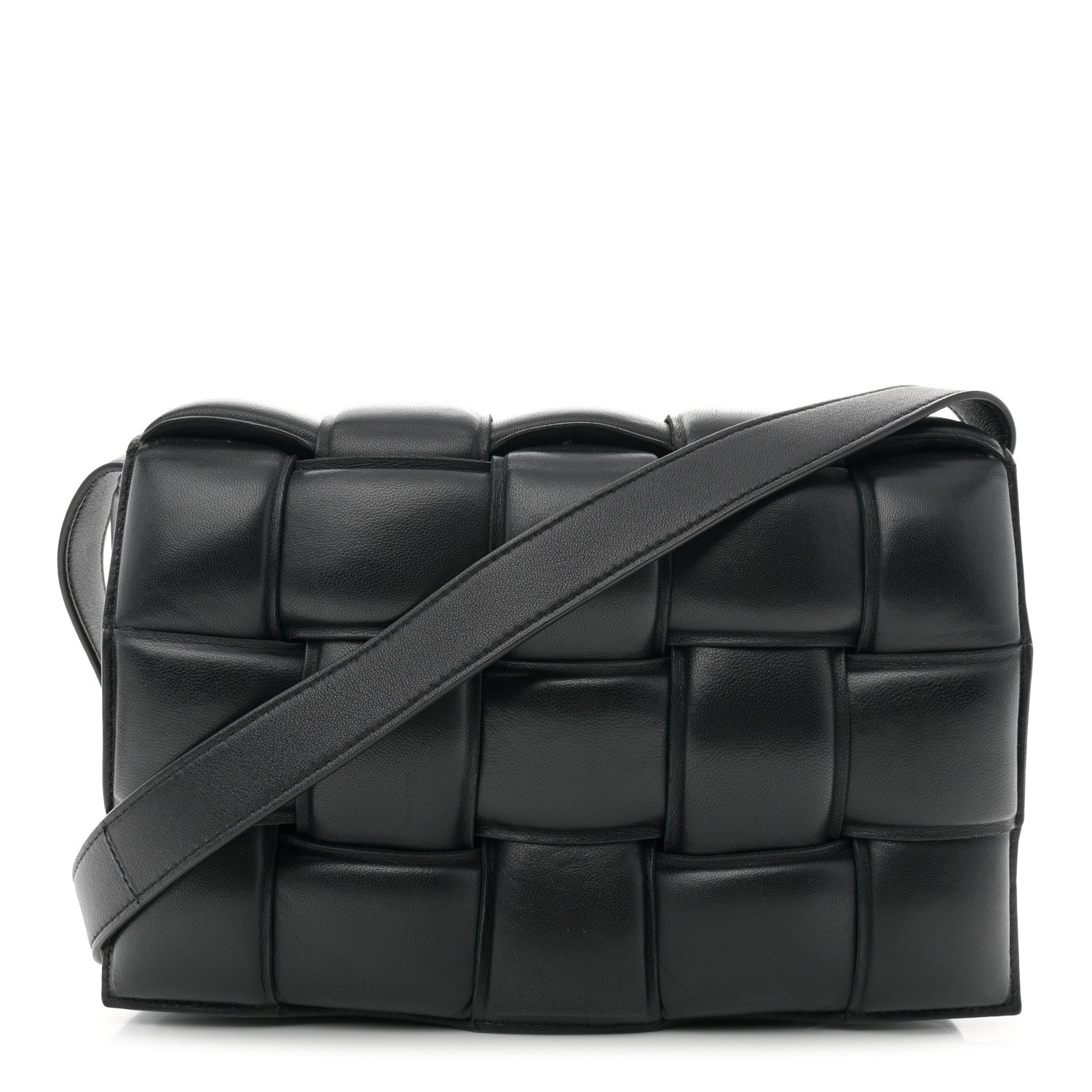 Bottega Veneta Nappa Maxi Intreccio Padded Cassette Crossbody Bag Black 1 of 13