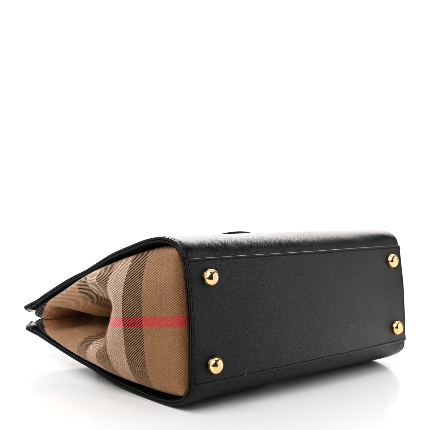 Calfskin Mega Check Small Banwell Tote Black