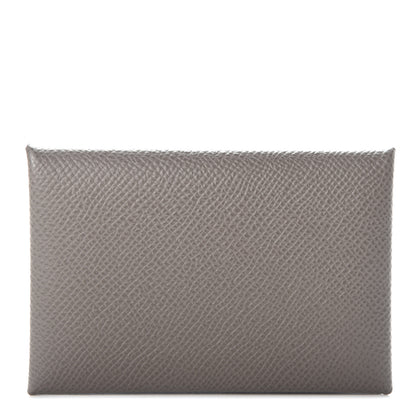 Hermes Epsom Verso Calvi Card Case Etain Vert Criquet 1 of 5