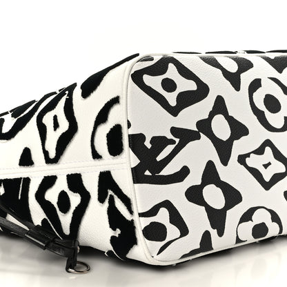 Louis Vuitton X UF Tufted Monogram Neverfull MM Black White 7 of 8