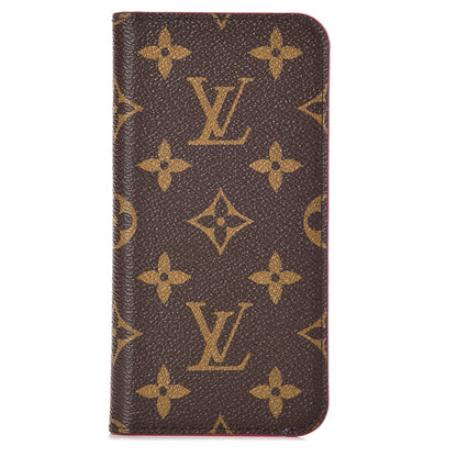 Louis Vuitton Monogram iPhone X Folio Case Rose Pop 1 of 6
