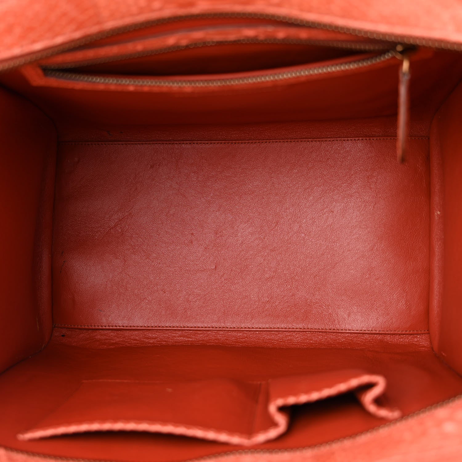 Celine Snakeskin Mini Luggage Orange 5 of 12