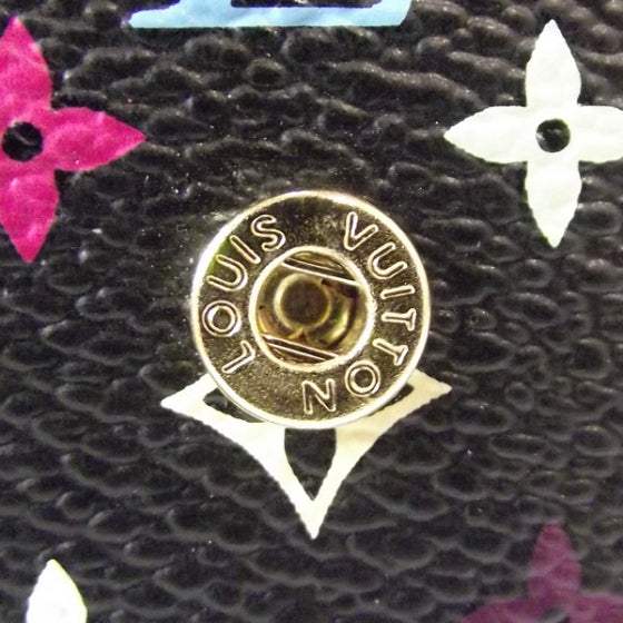 Louis Vuitton Monogram Multicolor Business Card Holder Black 6 of 8