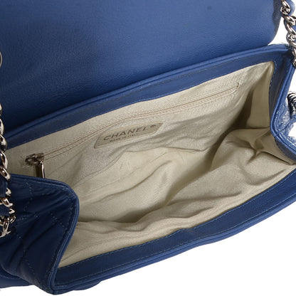 Chanel Washed Lambskin Chain Around Medium Messenger Blue 5 of 7