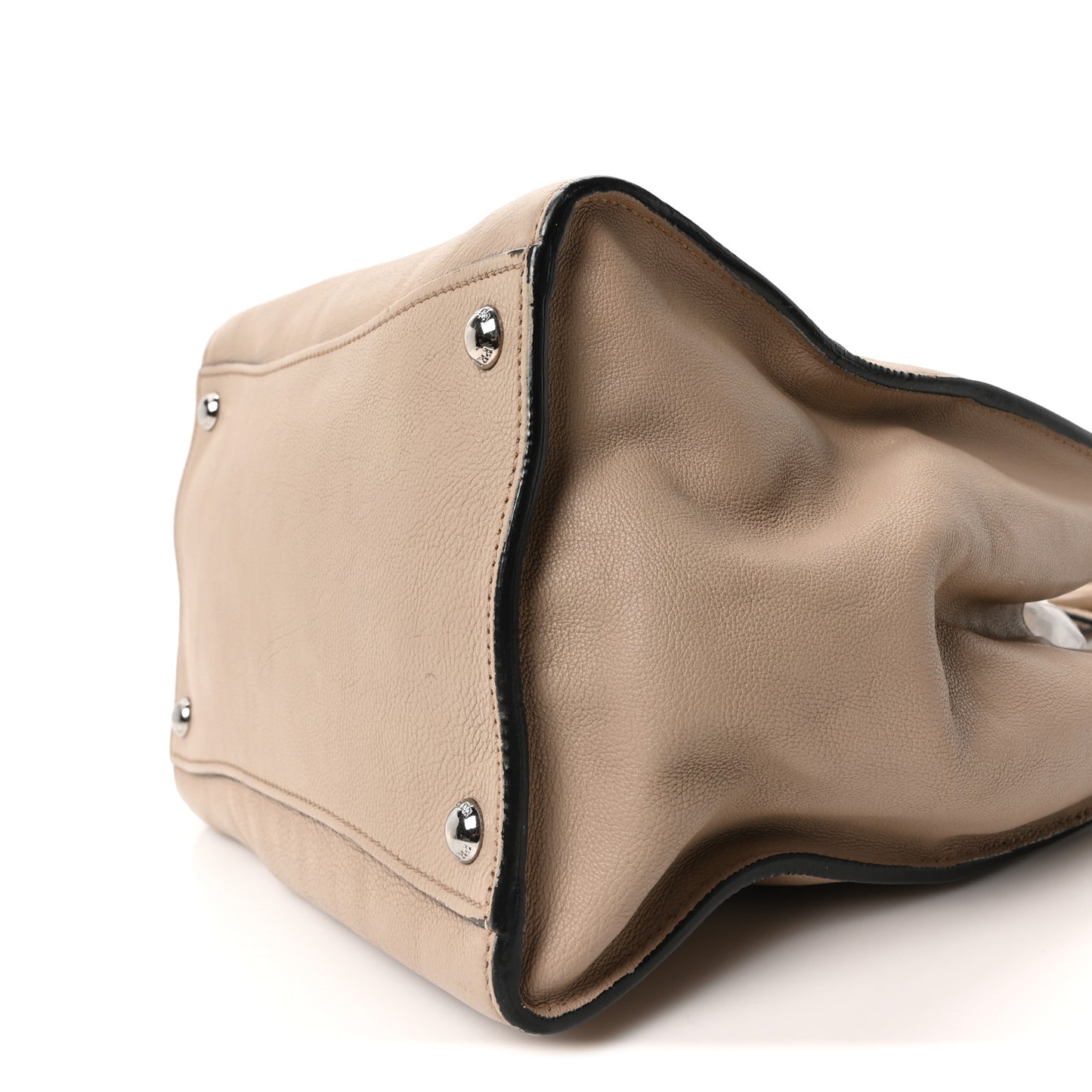 Glace Calf Twin Pocket Tote Quarzo