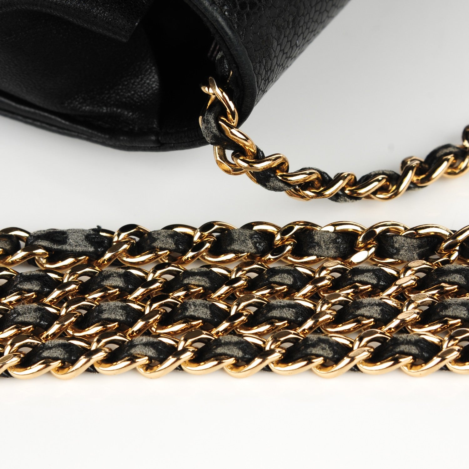 Chanel Caviar Timeless CC Wallet On Chain WOC Black 12 of 15