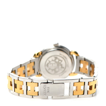 Hermes Stainless Steel 24mm Clipper Quartz Watch Gold 4 of 5